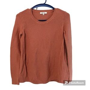 Madewell Riverside Textured Sweater Mauve